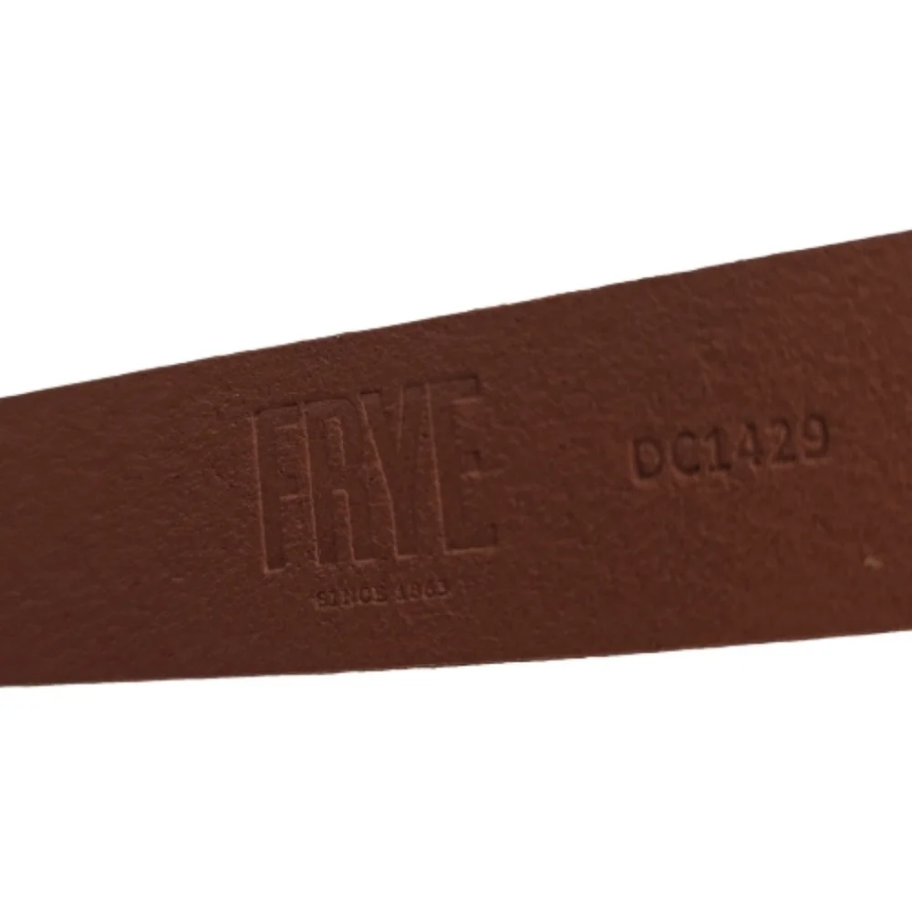 Frye NWT Genuine Leather Belt Harness Buckle Size L/XL Leather Loop Retail $58